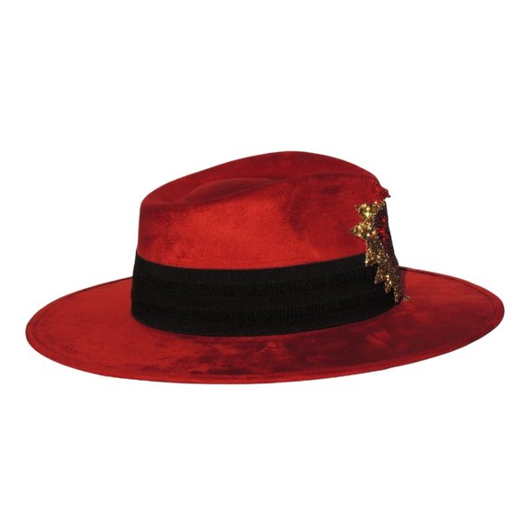 Handmade wide brim hat made in Mexico hand painted - Picture 8 of 16